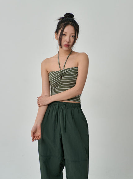 Stripe Cropped Top IF309