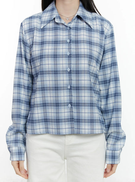 plaid-crop-long-sleeve-shirt-f502