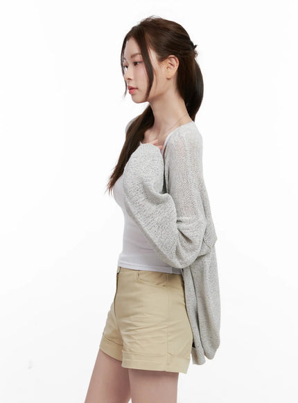Oversized Summer Knit Cardigan CL523