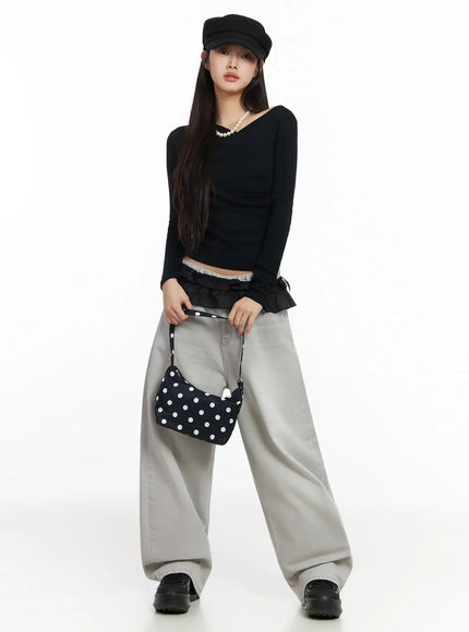 Polka Dot Mini Shoulder Bag IA508