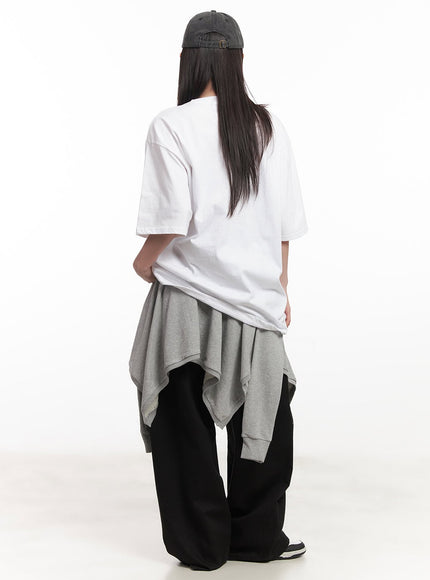 Pintuck Cotton Baggy Pants CA521