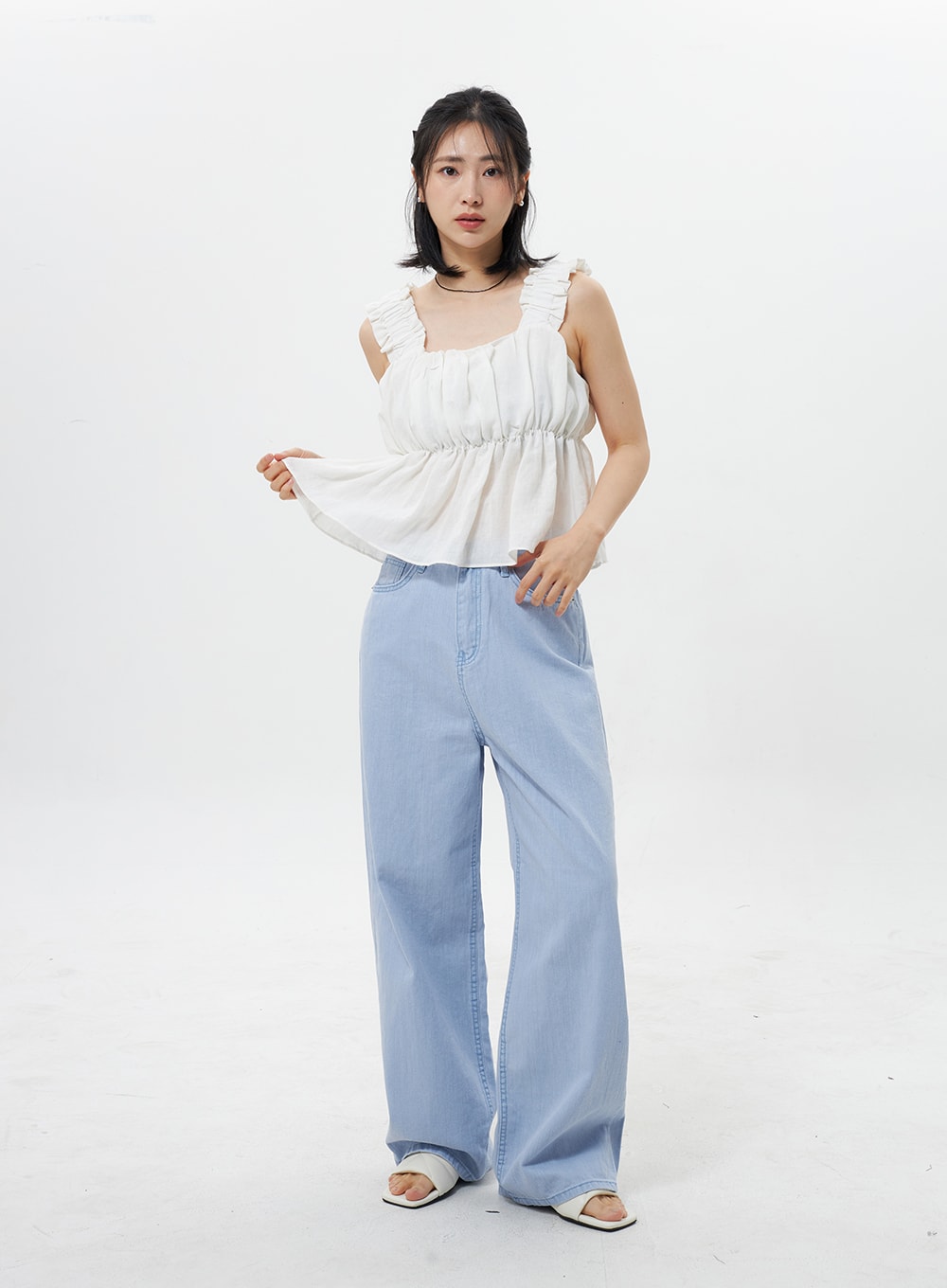 Cotton Baggy Pants OY309