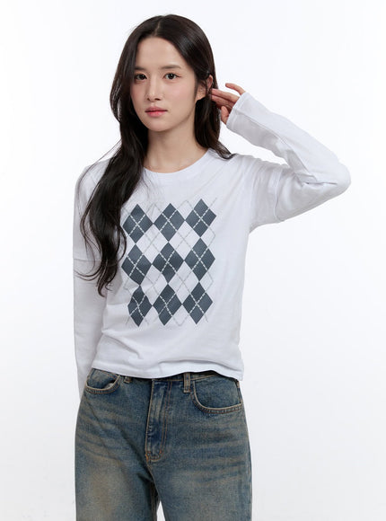 argyle-print-long-sleeve-top-on418