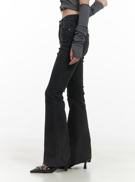 kiki-banded-waist-slim-bootcut-jeans-cg430