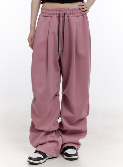 Shirred Wide-Fit Sweatpants CF512