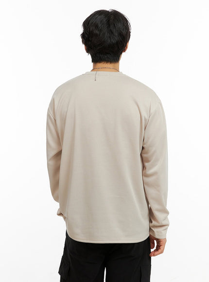 mens-loose-round-neck-long-sleeve-beige-ig409