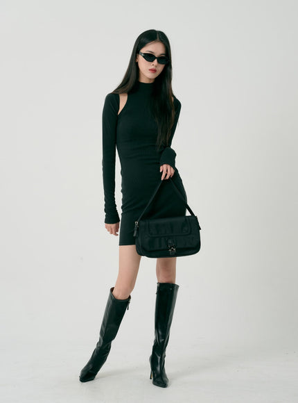 Bolero And Sleeveless Mini Dress Set ID07