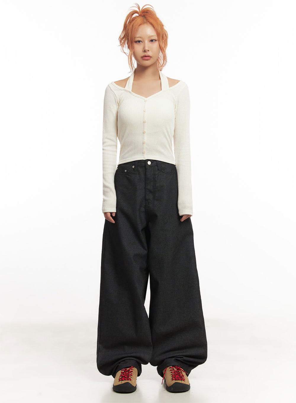halter-buttoned-long-sleeve-top-ia515