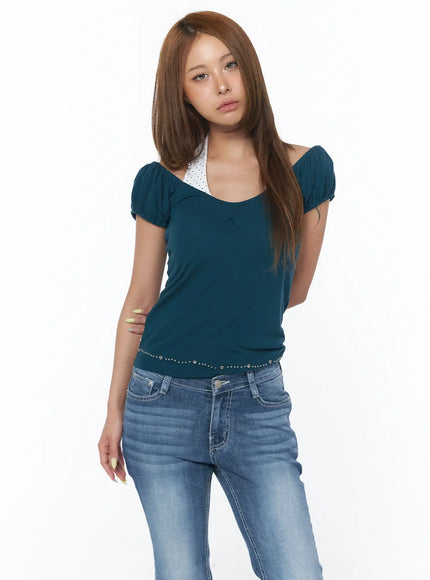 two-way-puff-sleeve-studded-top-cu501