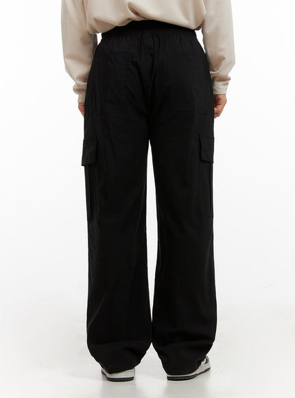 mens-loose-fit-cargo-pants-black-ig409