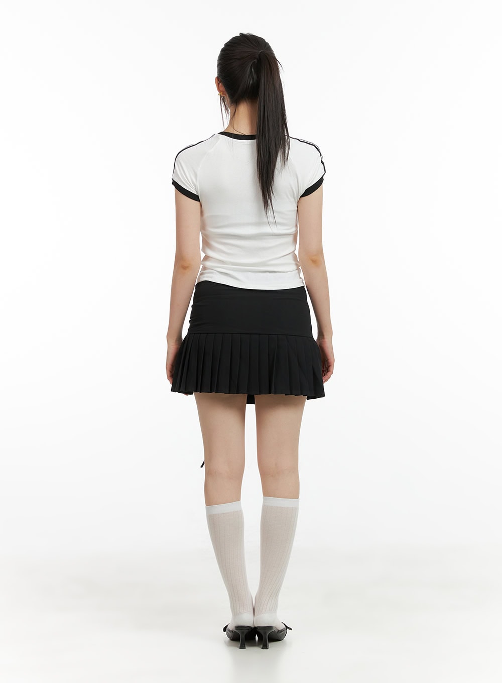 shirred-pleated-mini-skirt-cl422