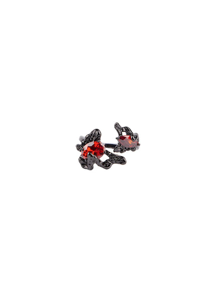 Gothic Red Cubic Ring CF525