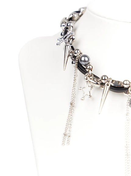star-charm-faux-leather-choker-necklace-ca527