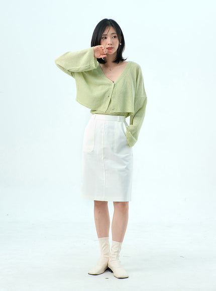 Mesh Top And Cardigan Set OY317