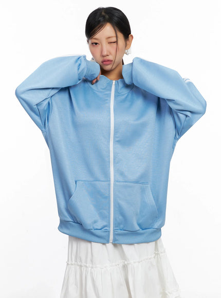 Oversized Track Zip-Up Jersey IG527
