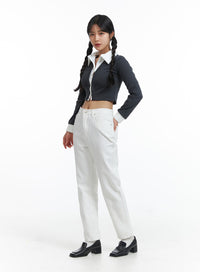 buttoned-collar-crop-long-sleeve-oj429