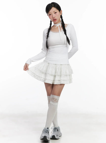 ruffled-lace-mini-skirt-cn528