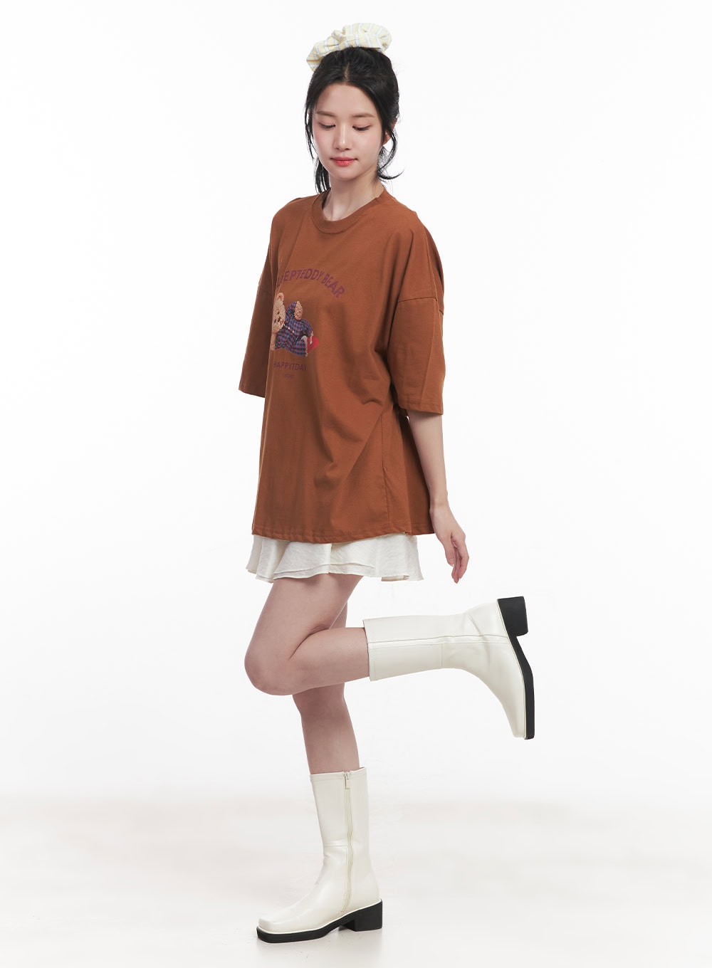 asymmetric-frill-flair-mini-skirt-cy526