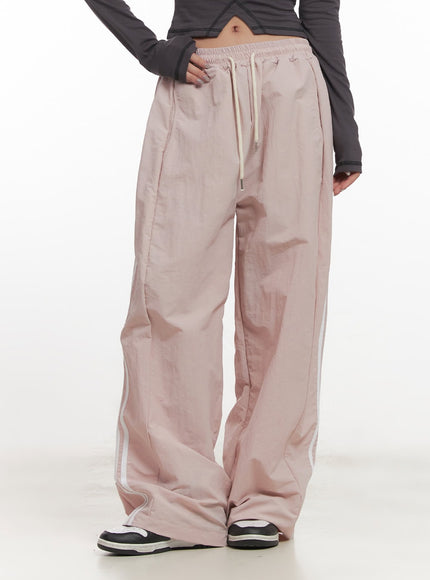 Wide Leg Stripe Track Pants CF524