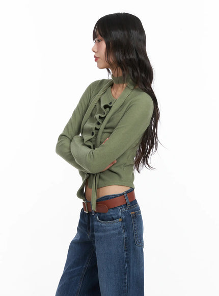 Chic Ruffle Cardigan CD531