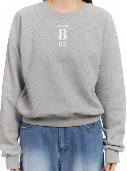 Embroidered Crewneck Sweatshirt CM512