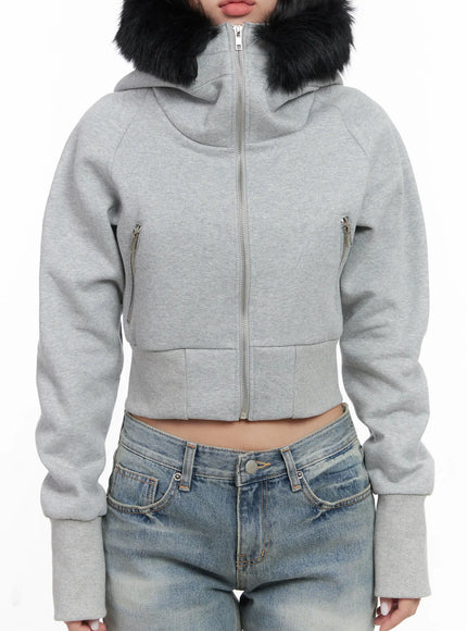 slim-fit-fleece-fur-hoodie-cn514