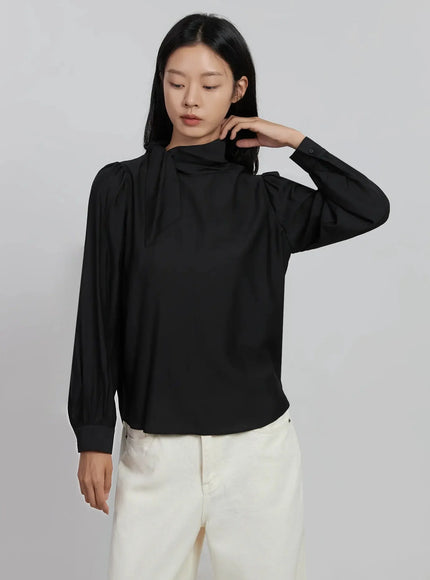 high-neck-tie-blouse-id504