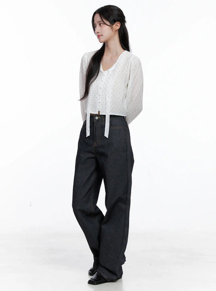 polka-dot-long-sleeve-blouse-cs519