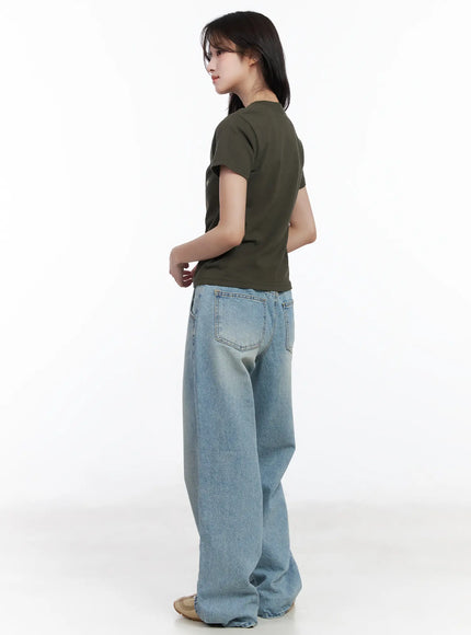 Graphic Print Crewneck T-Shirt CM527