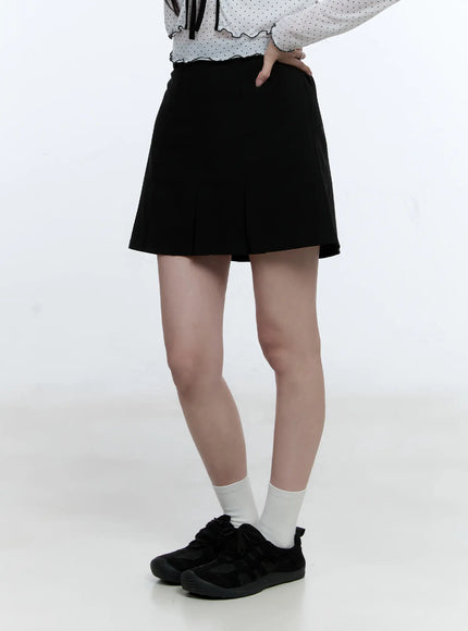 banded-pleated-mini-skirt-cg513