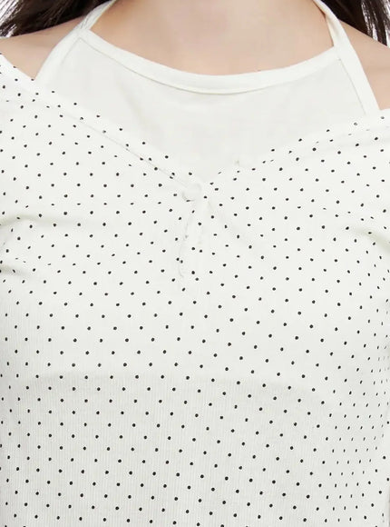 polka-dot-layered-halter-top-in525