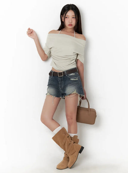 distressed-washed-denim-shorts-cl508