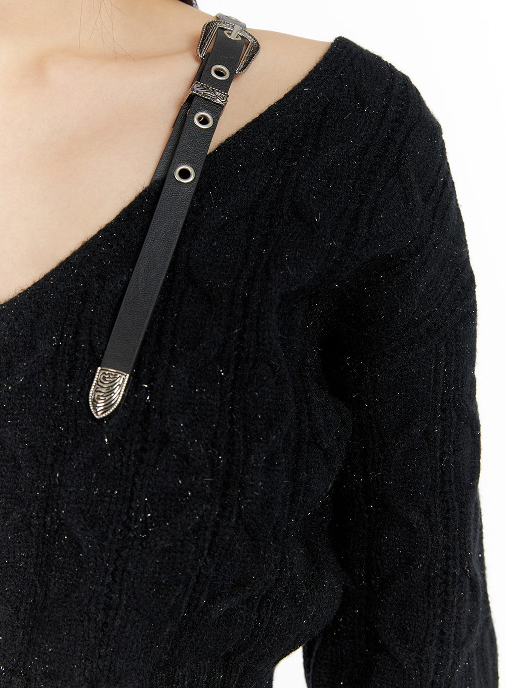 Buckle hotsell black sweater