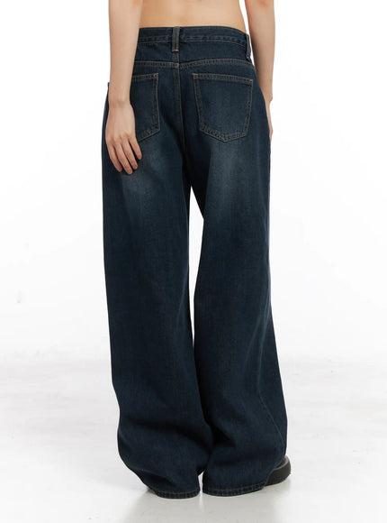 Kamryn Wide-Leg Fleece Lined Jeans CN520