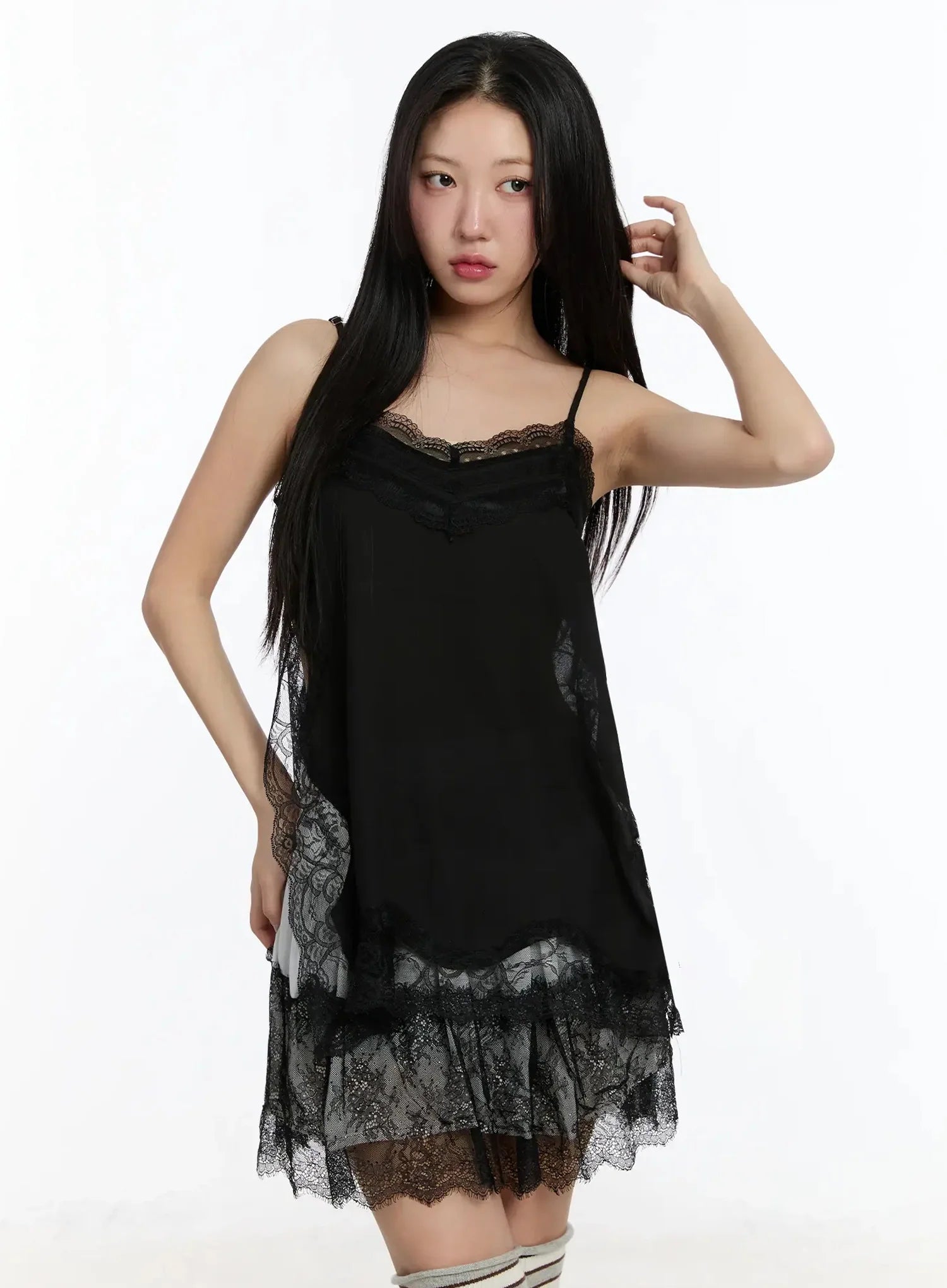 knee length dresses for ladies Black Wedding Dress Topper main image 1