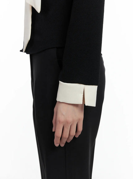 slim-fit-long-sleeve-scarf-blouse-cn519