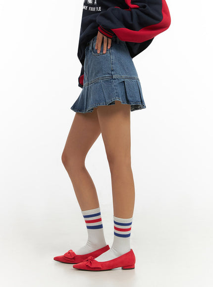 denim-pleated-mini-skirt-io409