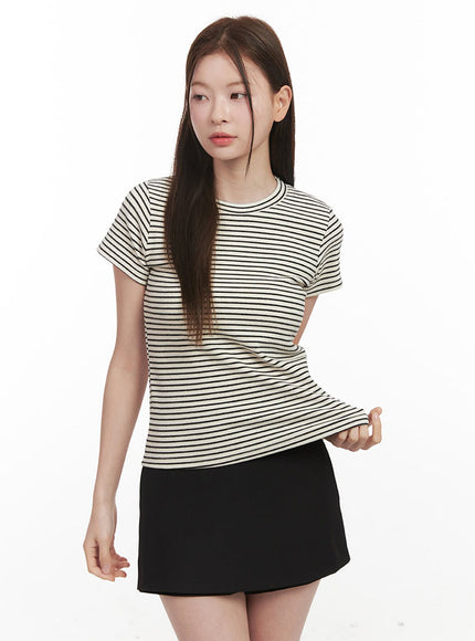 Basic Striped Tee IJ527