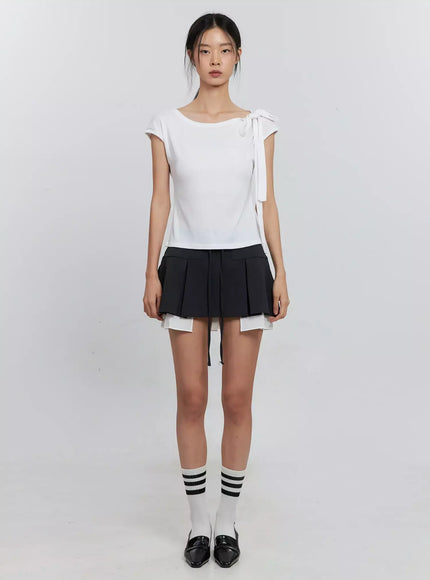 cap-sleeve-bow-tie-top-is516