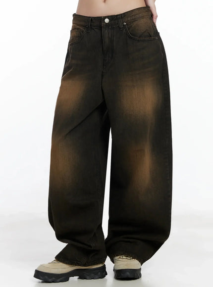 Alayna Vintage Wash Baggy Jeans IM502