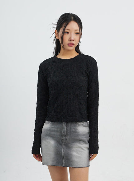 Crewneck Long Sleeve Top CJ318