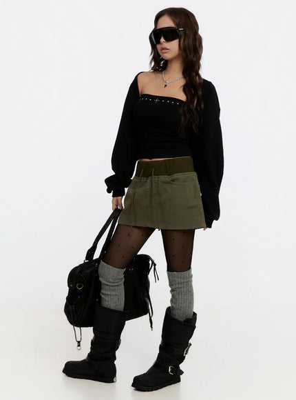 vintage-cotton-mini-skirt-cn527