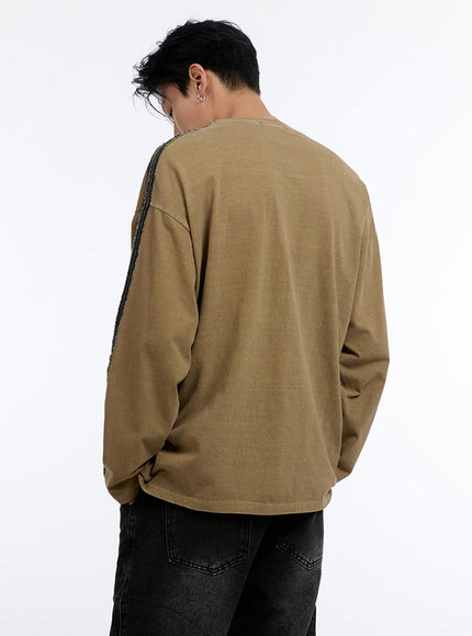 mens-patchwork-round-neck-long-sleeve-shirt-io428