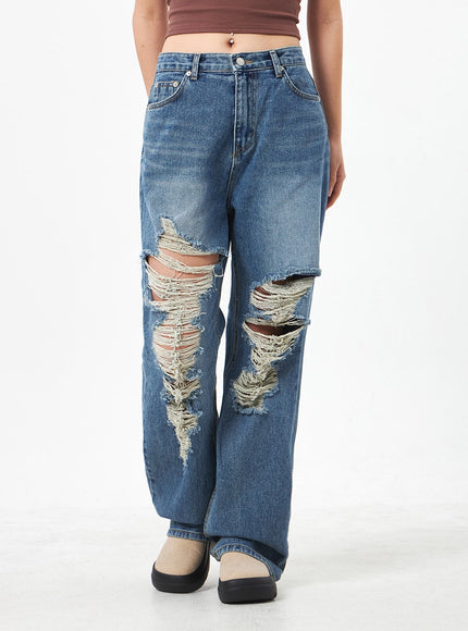Wide Ripped Jeans CA304