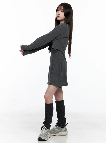 Knit Dress and Cardigan Set CO520