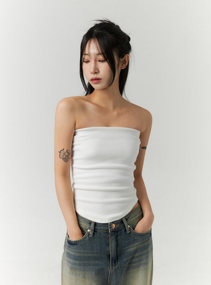 Off-Shoulder Semi Crop Top CO28