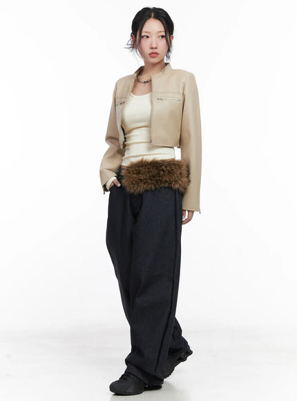 Solana Unwashed Wide-Leg Jeans CN514