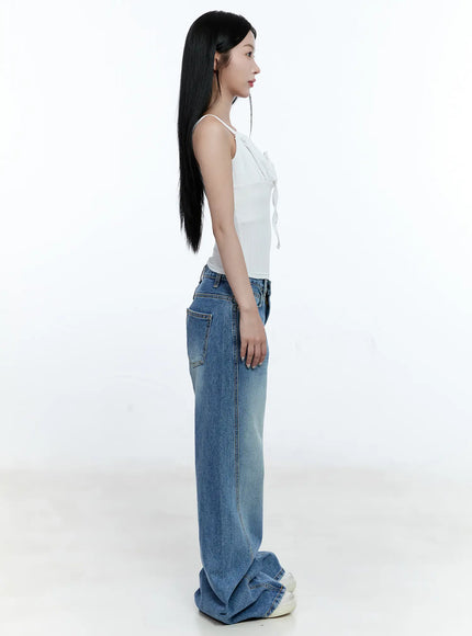 Ribbed Front-Tie Tank CG507