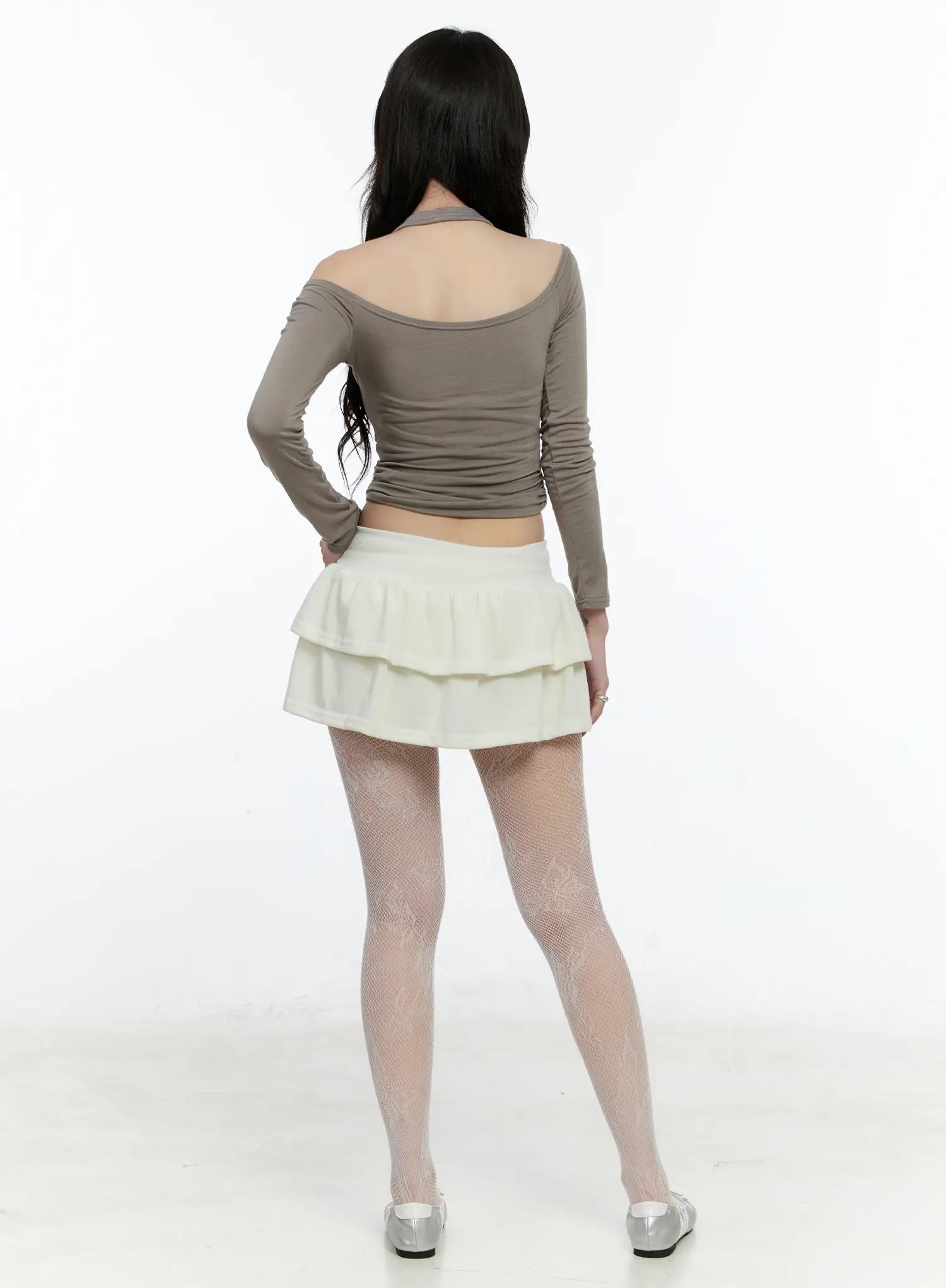 draped-halter-layered-long-sleeve-top-cn517