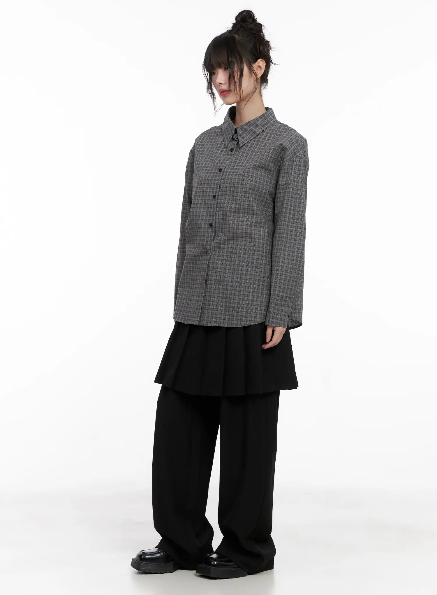 pleated-wrap-skirt-pants-cg515
